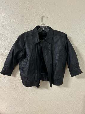 Ben-Z Vintage Genuine Leather Bomber Jacket Black 3XL
